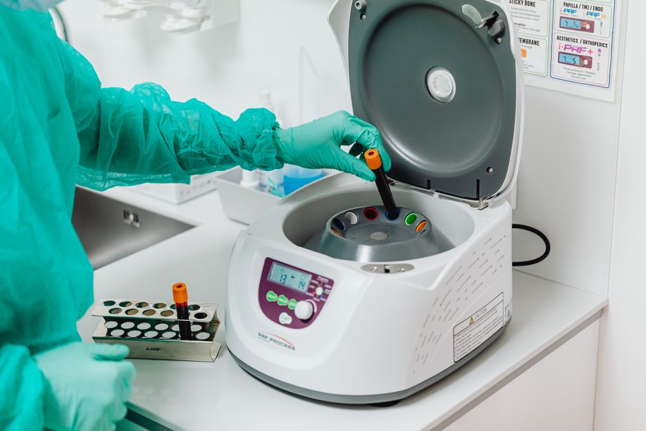 Embryology laboratory with eggs during IVF treatment