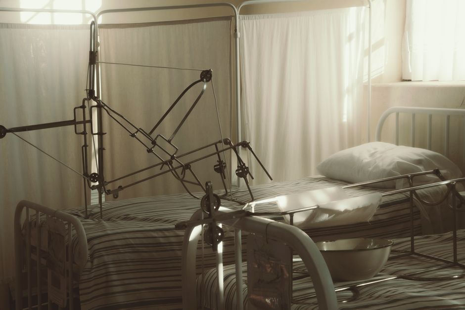 Patient recovering in cardiac ward after pacemaker implantation in South Korea